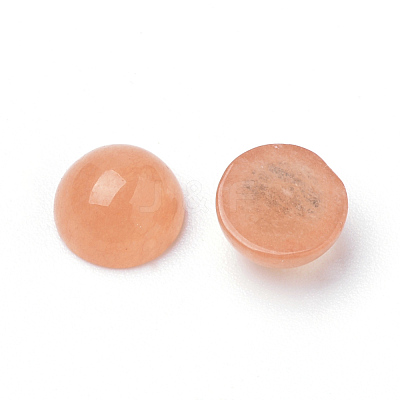 Natural White Jade Cabochons G-R416-6mm-55-1