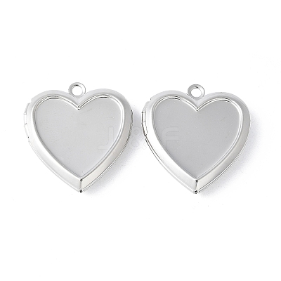 Non-Tarnish 304 Stainless Steel Locket Pendants STAS-K192-09P-01-1