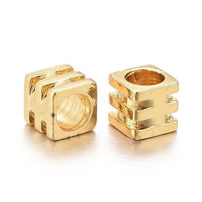 Brass Spacer Beads KK-K249-02B-G-1