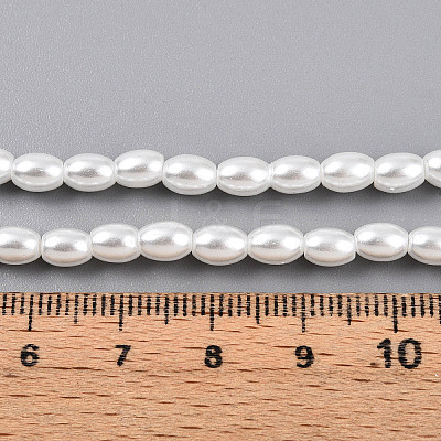 Baking Paint Pearlized Glass Pearl Bead Strands X-HY-T002-01C-01-1