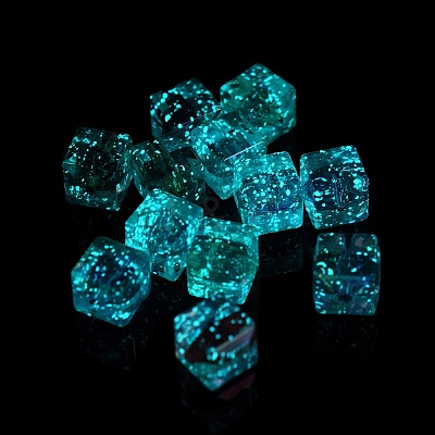 Luminous Transparent Acrylic Beads OACR-P011-08O-1