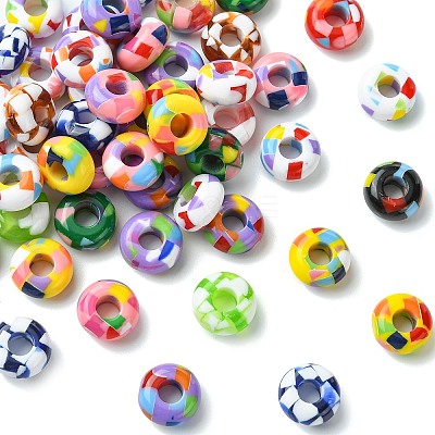 Acrylic European Beads MACR-CJZ0001-02-1