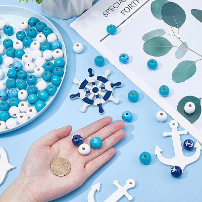 DIY Ocean Theme Jewelry Making Finding Kit DIY-SC0022-65-1