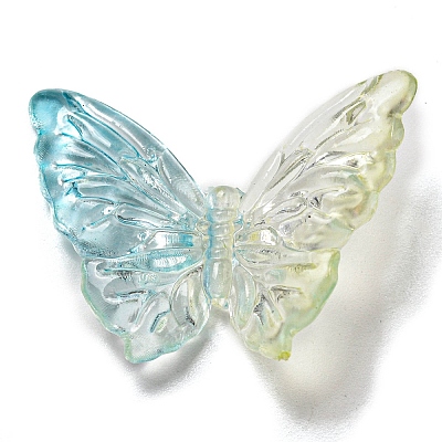 Two Tone Transparent Acrylic Beads X-OACR-E041-06D-1