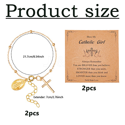 Alloy Charm Bracelets BJEW-WH0014-108G-1