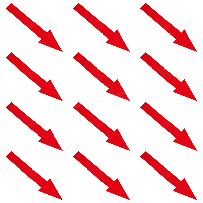 PVC Self Adhesive Arrow Label Stickers DIY-CP0013-44B-1