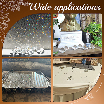 12Pcs Transparent K9 Glass Display Decorations DJEW-SP0001-02-1