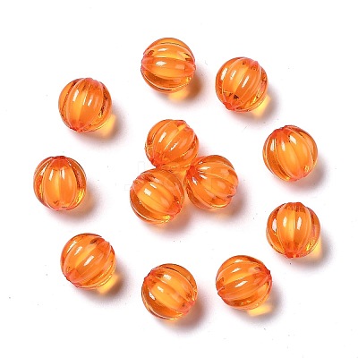 Autumn Theme Transparent Acrylic Beads X-TACR-S089-10mm-11-1
