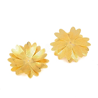 Brass Filigree Cabochons KK-CBACEE9-02B-G-1