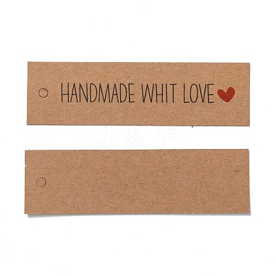 Rectangle Thank You Theme Kraft Paper Cord Display Cards CDIS-K003-01H-1