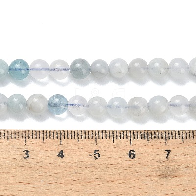 Natural Aquamarine Beads Strands X-G-F826-B01-6mm-1