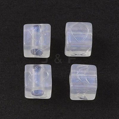 Transparent Acrylic Beads OACR-P007-49-1