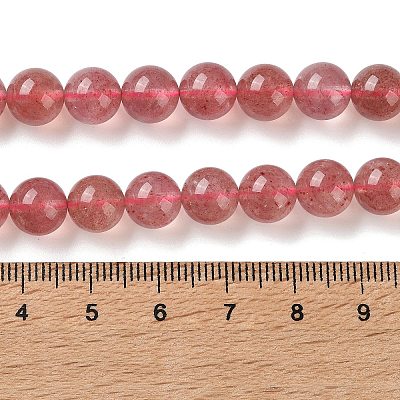 Natural Strawberry Quartz Beads Strands G-C268-B04-02-1