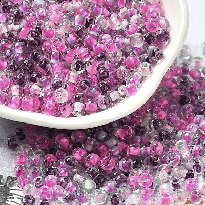 Transparent Glass Round Seed Beads SEED-B001-05A-02-1