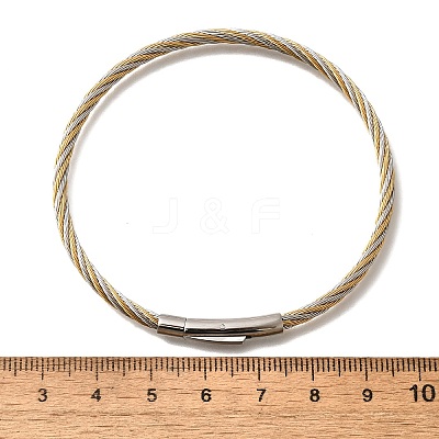 304 Stainless Steel Bangles for Women BJEW-C091-02C-GP-1