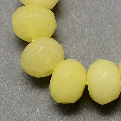 Natural White Jade Bead Strands G-R171-2x3mm-M-1