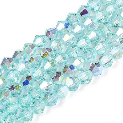 Transparent Glass Beads Strands LS-EGLA-N021-4mm-02-1