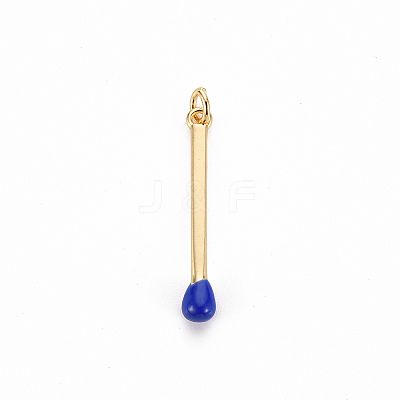Brass Enamel Pendants X-KK-S362-032A-NR-1