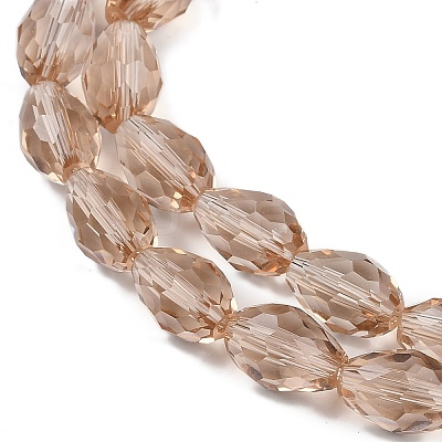 Transparent Glass Beads Strands EGLA-N013-T8mm-D23-1