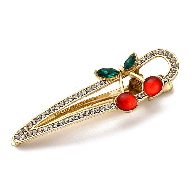 Cherry Golden Alloy Alligator Hair Clips PHAR-K006-04B-G-1