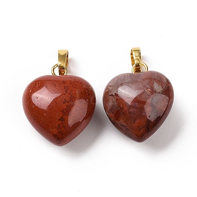 Natural Red Jasper Pendants X-G-I311-A25-G-1