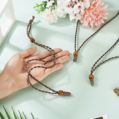 Adjustable Waxed Polyester Cord Necklace Making NJEW-TAC0028-1