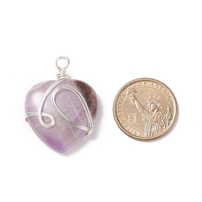 Natural & Synthetic Gemstone Pendants PALLOY-JF01663-1