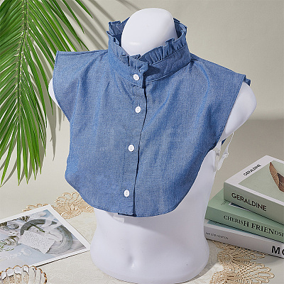 Detachable Cotton Shirt Collars AJEW-WH20816-025C-1