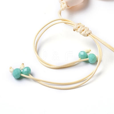 Adjustable Braided Bead Bracelets BJEW-JB05310-M-1