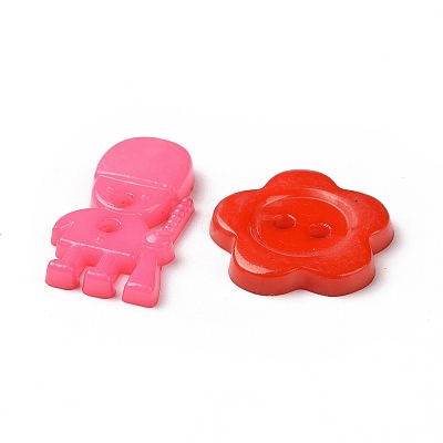 Mixed Acrylic Buttons BUTT-D010-03-1