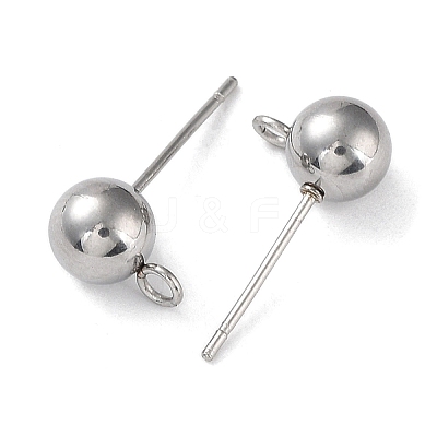 Non-Tarnish 304 Stainless Steel Stud Earring Findings STAS-M323-01B-P-1