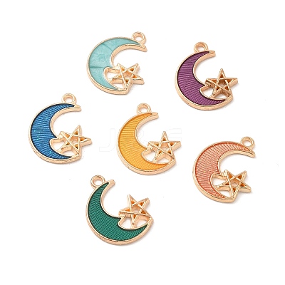 Alloy Enamel Pendants ENAM-S121-061-G-1