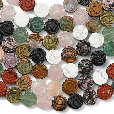 Natural Mixed Gemstone Beads Strands G-D354-D01-1