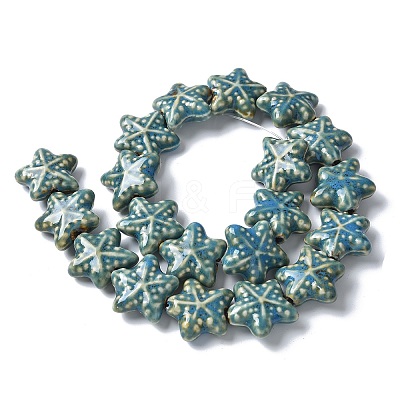 Ocean Series Handmade Porcelain Beads PORC-R002-05-05-1