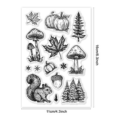 Custom Summer Theme PVC Plastic Clear Stamps DIY-WH0631-0352-1