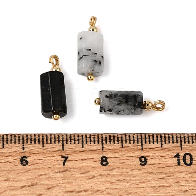 Natural Tourmalinated Quartz Pendants GG-CBACE45-02G-02-1