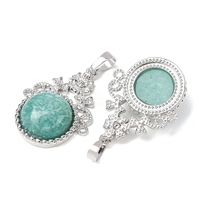 Natural Amazonite Pendants GG-CBA0251-09D-P-1