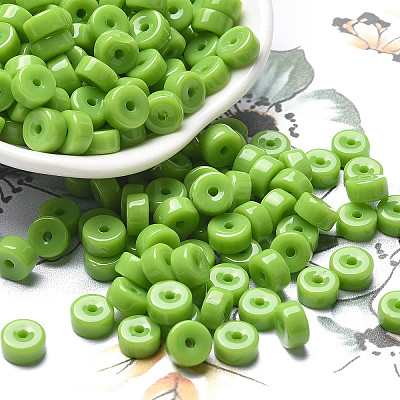 Opaque Colours Glass Seed Beads SEED-E001-P3x6mm-01-1