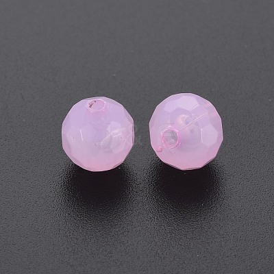 Transparent Acrylic Beads TACR-S154-62E-10-1