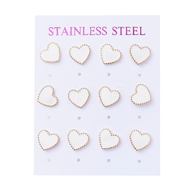 304 Stainless Steel Stud Earrings EJEW-I235-04G-C-1