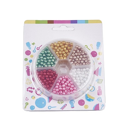 Glass Pearl Bead Sets HY-JP0003-01-1