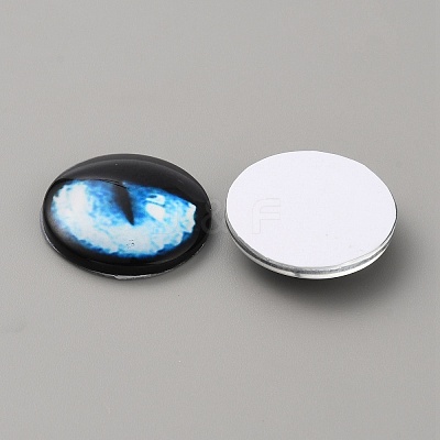 Glass Cabochons LS-GLAA-WH0033-75G-08-1