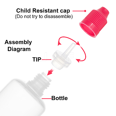 Plastic Liqiud Bottle DIY-BC0004-13-1