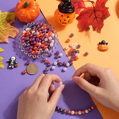 Imitation Pearl Acrylic Beads OACR-SP0001-22D-1