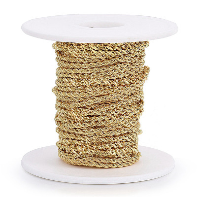Handmade Ion Plating(IP) 304 Stainless Steel Rope Chains STAS-P203-F03-1