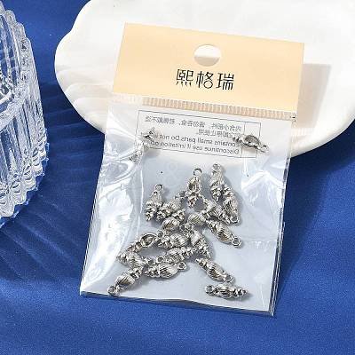 SHEGRACE Brass Shell Shape Charms XGR0171P-103P-1