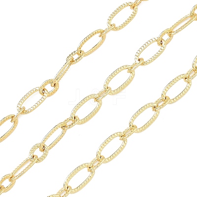 Brass Oval Link Chains KK-C251-27G-1