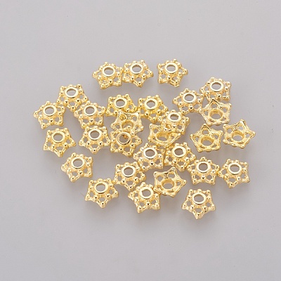 Tibetan Style Alloy Bead Caps X-K08A7011-1