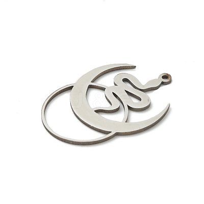 201 Stainless Steel Pendants STAS-I332-02P-1