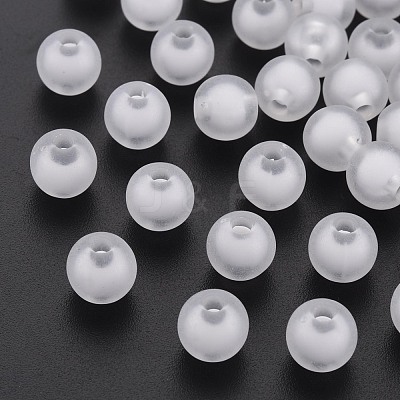 Frosted Acrylic Beads FACR-Q006-12mm-01-1